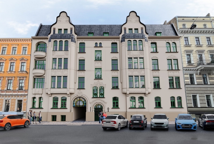 Sludinājumi. Elegants dzīvoklis \'Šefela namā\', Baznīcas ielā 5.  Aicinām Jūs kļūt par daļu no Rīgas arhitektūras Cena: 54060 EUR Foto #3