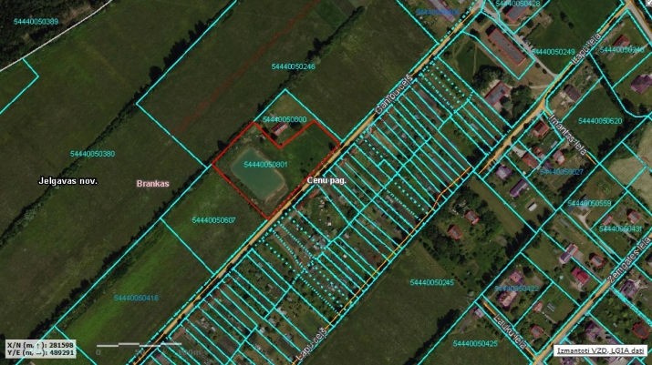 Sludinājumi. Tiek pārdots zemesgabals ar lielu dīķi Brankās.  Zemes pielietojuma veids (Dzs1) - Savrupmāju Cena: 66202 EUR Foto #1