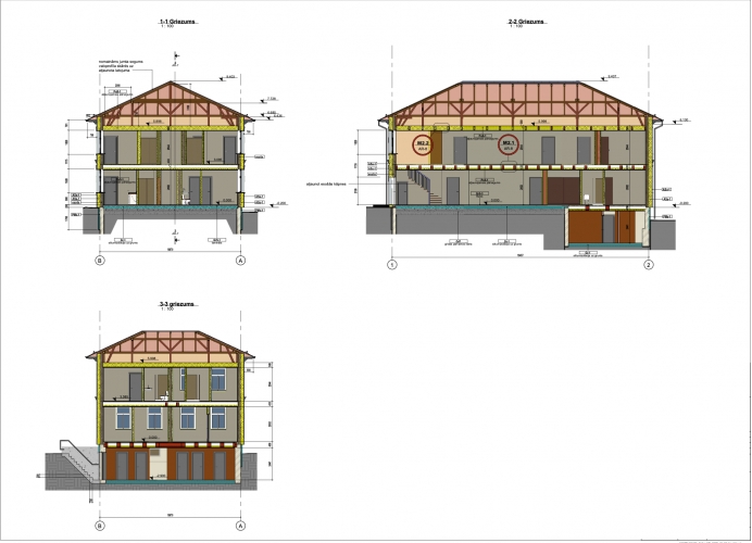 Объявление. Имущество с проектом реновации, Бривибас 140, центр Риги  Планировка:  9x 2-комнатных квартиры Цена: 159500 EUR Foto #3
