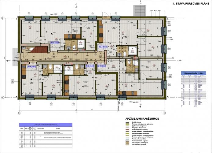 Объявление. Имущество с проектом реновации, Бривибас 140, центр Риги  Планировка:  9x 2-комнатных квартиры Цена: 159500 EUR Foto #5