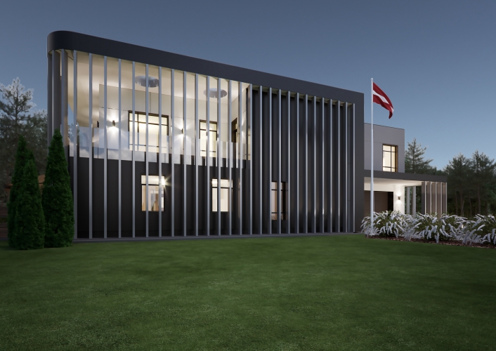 Объявление. Идеальной формы земельный участок в Межапарке с согласованным проектом для строительства частного Цена: 350000 EUR Foto #5