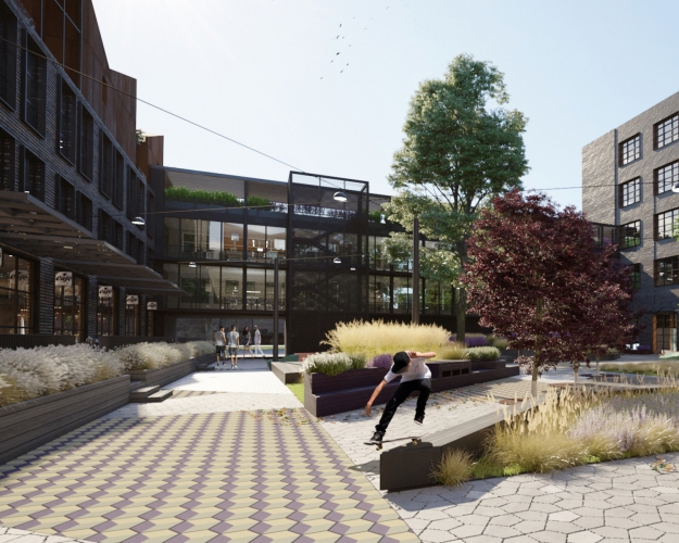 Sludinājumi. Unikāls dizaina birojs urbānā vidē - lieli logi, plašas terases un ērta atrašanās vieta.  Kopējā Cena: 14640 EUR/mēn Foto #3