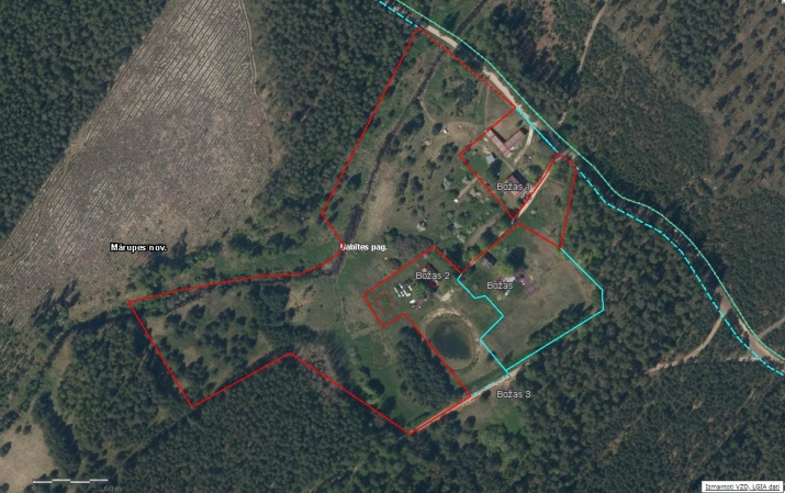 Sludinājumi. Zemes gabals Babītes pagastā.   400 m attālumā no Božu ūdenskrātuves, 2,2 km no Liepājas šosejas. Cena: 115000 EUR Foto #4