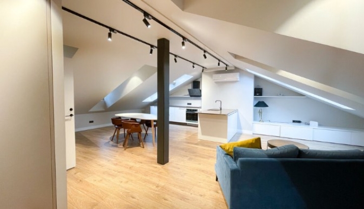 Объявление. Furnished two-room apartment in a new project on Cēsu street.  The apartment is located on the 4th Цена: 900 EUR/мес. Foto #4