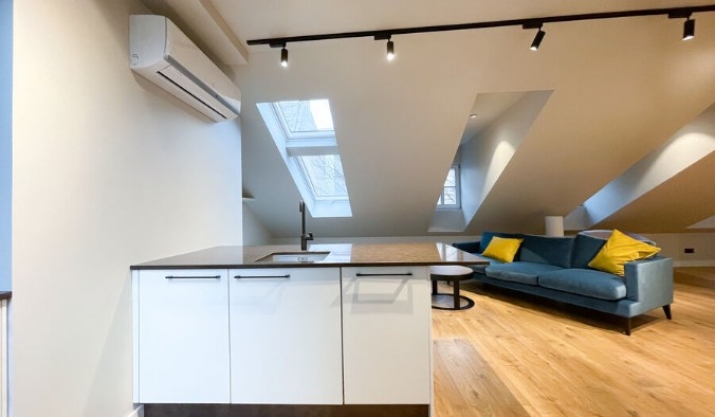 Объявление. Furnished two-room apartment in a new project on Cēsu street.  The apartment is located on the 4th Цена: 900 EUR/мес. Foto #3