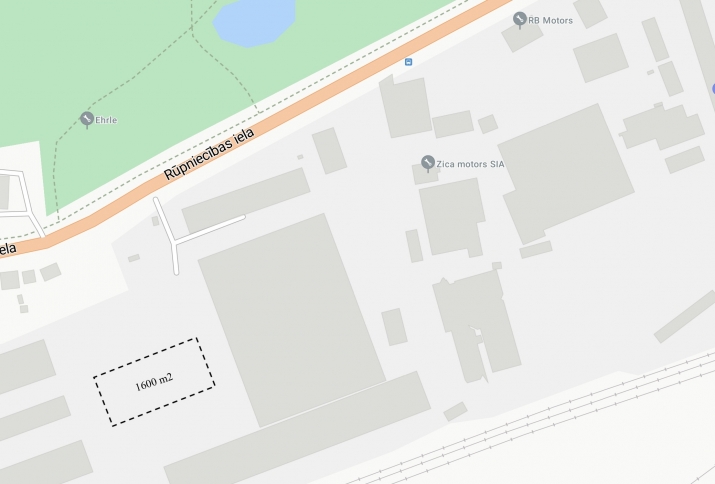 Объявление. Утеплённый ангар под склад или производство в Елгаве. Полированные бетонные полы, большие подъемные Цена: 4926 EUR/мес. Foto #6