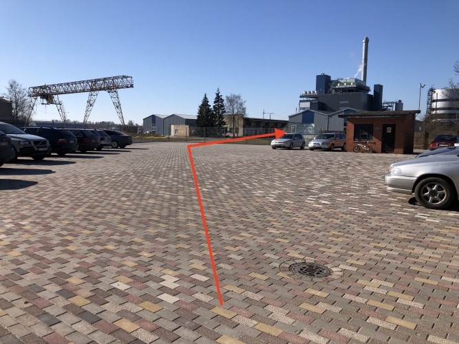 Объявление. Утеплённый ангар под склад или производство в Елгаве. Полированные бетонные полы, большие подъемные Цена: 8105 EUR/мес. Foto #5