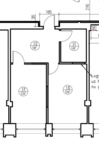 Sludinājumi. Iznomā biroja telpas Elijas ielā 17.  + renovēta biroju ēka + kopējā platība  40,9 m2 + birojs Cena: 348 EUR/mēn Foto #8