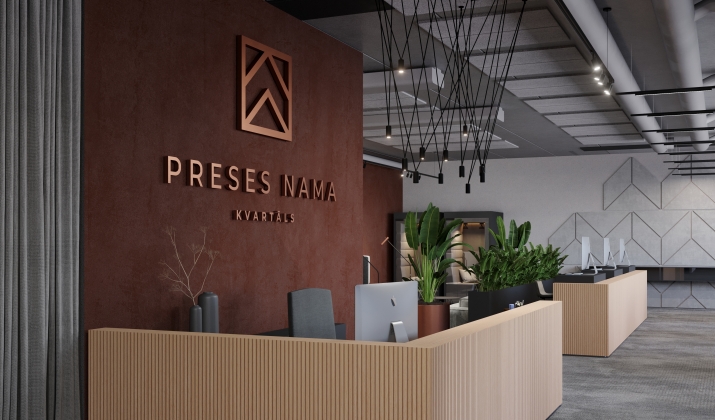 Sludinājumi. Preses Nama Kvartāls  stilīgākā biroju ēka Rīgā !  + Biroji būs pieejami jau 2026. gada augustā + Cena: 29750 EUR/mēn Foto #8
