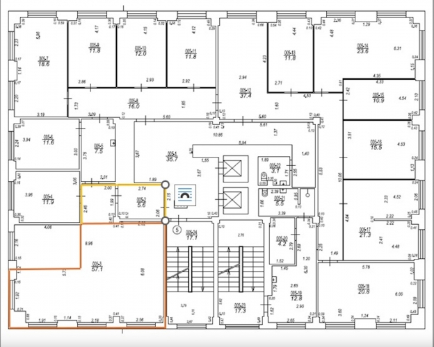 Sludinājumi. Gaišas un kvalitatīvas biroja telpas Purvciemā, netālu no tirdzniecības centra Domina.  Telpas pēc Cena: 313 EUR/mēn Foto #9