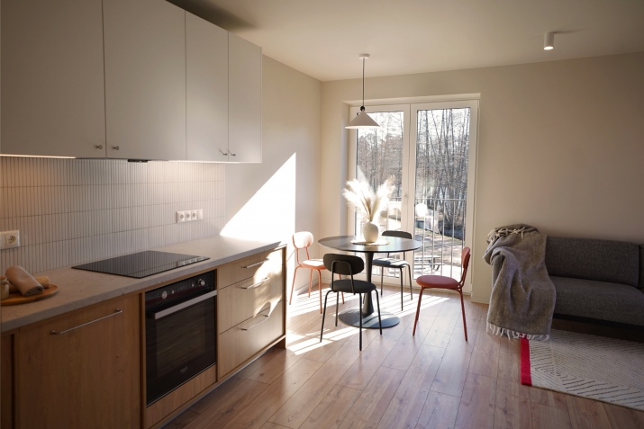 Sludinājumi. Ilgtermiņa īrei pieejams gaumīgs un energoefektīvs 3 istabu dzīvoklis jaunajā ciematā Dzilnupes.   Cena: 800 EUR/mēn Foto #1