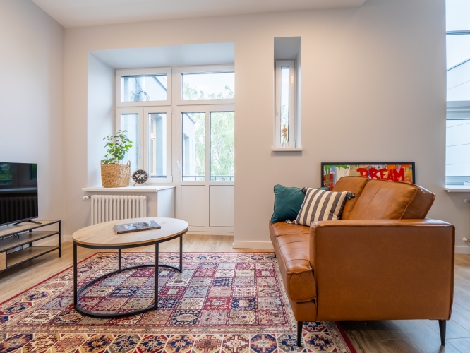 Объявление. Квартира лофтового типа в пешей доступности от Тихого центра.  Он расположен в отреставрированном Цена: 800 EUR/мес. Foto #6