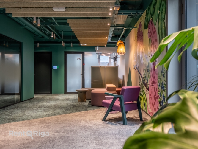 Sludinājumi. Iznomā Co-working space biroju Galerija Rīga!  Bez sākotnējiem ieguldījumiem  pilnībā aprīkots un Cena: 1400 EUR/mēn Foto #3