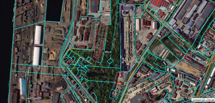 Sludinājumi. Zemes gabals industriālā zonā.  + Uz zemes gabala neatrodas kapitāla apbūve; + rūpnieciskās apbūves Cena: 254400 EUR Foto #2
