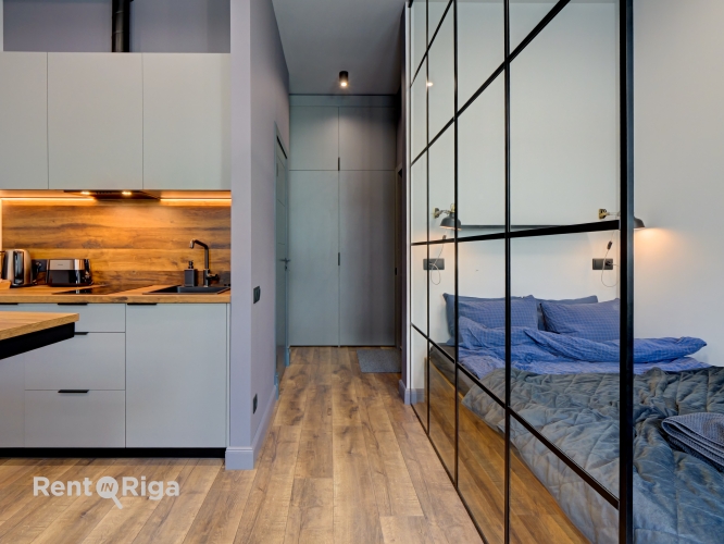 Sludinājumi. Investīciju iespēja Rīgas centrā  pilnībā aprīkots studio tipa dzīvoklis ar dizainu, kas pārdomāts Cena: 100000 EUR Foto #5