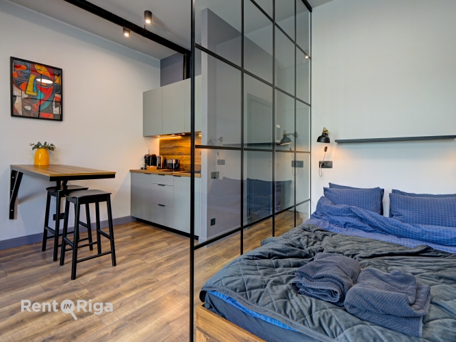 Sludinājumi. Investīciju iespēja Rīgas centrā  pilnībā aprīkots studio tipa dzīvoklis ar dizainu, kas pārdomāts Cena: 100000 EUR Foto #7