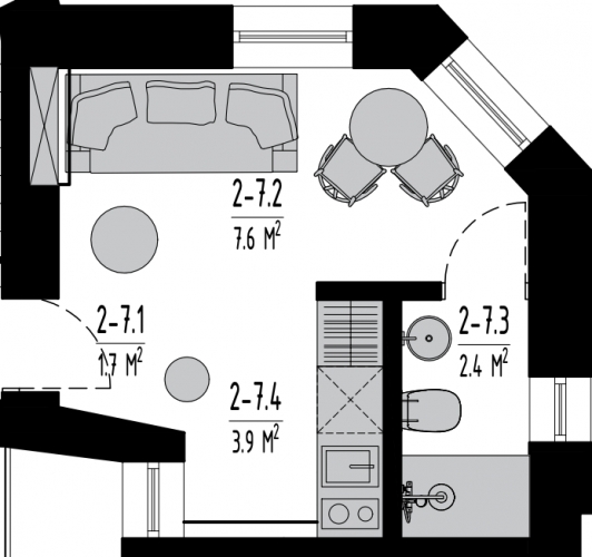 Sludinājumi. Premium klases studio dzīvoklis Rīgas vēsturiskajā centrā  Baznīcas ielā 5, Šefela namā.  Dzīvokļa Cena: 53040 EUR Foto #2