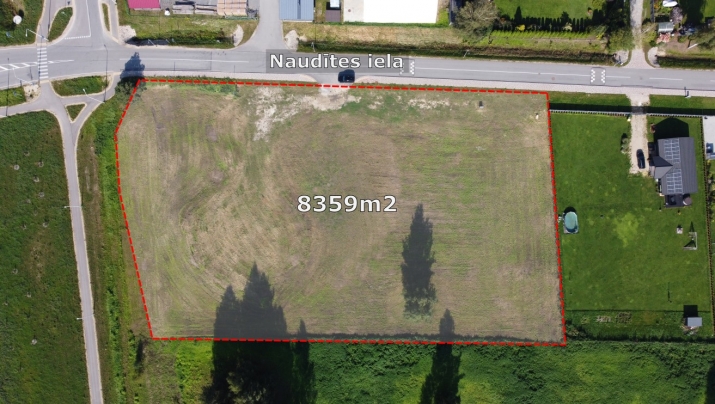 Объявление. Участок на фасаде Кекавской объездной дороги  в Катлакалнсе!  Участок правильной формы, общей Цена: 376200 EUR Foto #2