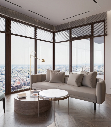 Sludinājumi. Tiek izīrēts īsts penthouse dzīvoklis jaunajā projektā Filozofu Rezidences ar gandrīz 360 Cena: 3500 EUR/mēn Foto #1