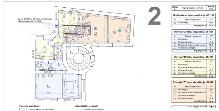Sludinājumi. Tiek pārdots elegants dzīvoklis pilnībā renovētā vēsturiskā ēkā. Dzīvoklis pārdodas ar kvalitatīvu Cena: 147550 EUR Foto #9