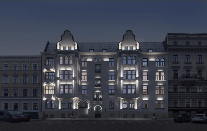 Sludinājumi. Premium klases 2-istabu dzīvoklis Rīgas vēsturiskajā centrā  Baznīcas ielā 5, Šefela namā.  Cena: 164480 EUR Foto #2