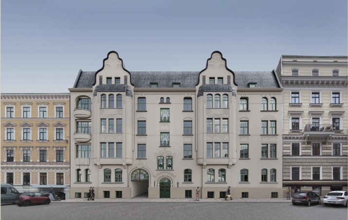 Sludinājumi. Premium klases 2-istabu dzīvoklis Rīgas vēsturiskajā centrā  Baznīcas ielā 5, Šefela namā.  Cena: 127160 EUR Foto #1