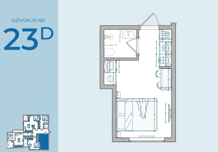 Sludinājumi. Studio tipa dzīvoklis ar dizainu, kas pārdomāts līdz pēdējai detaļai un komfortu, kas sajūtams Cena: 69000 EUR Foto #9