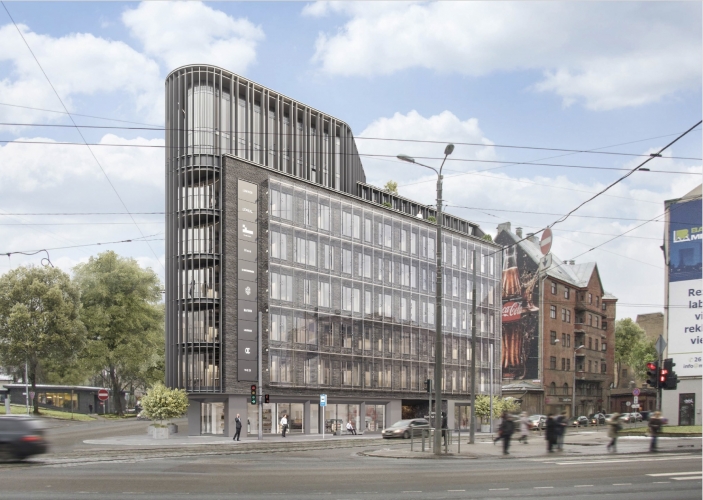 Sludinājumi. Biroja telpas Miera un Brīvības ielas krustojumā  jaunajā projektā, Miera ielā 1  Telpas būs Cena: 3949 EUR/mēn Foto #4