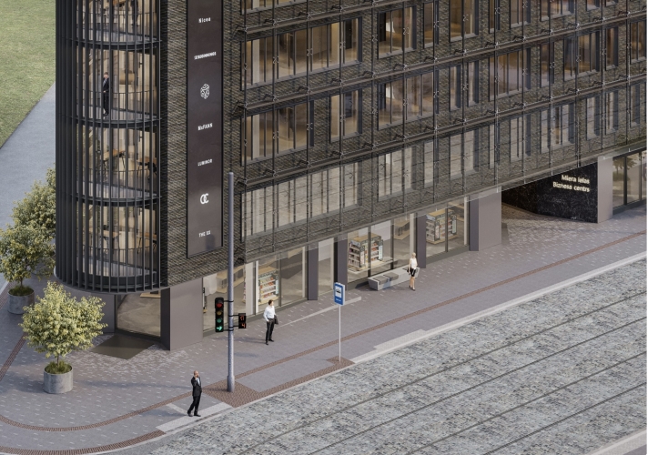 Sludinājumi. Biroja telpas Miera un Brīvības ielas krustojumā  jaunajā projektā, Miera ielā 1  Telpas būs Cena: 1800 EUR/mēn Foto #4