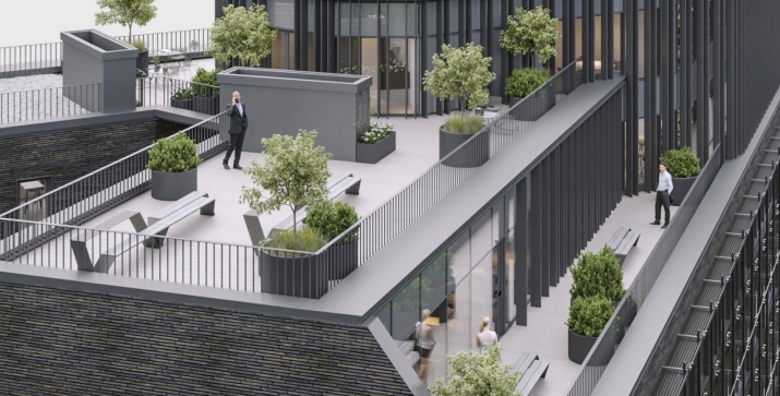 Sludinājumi. Biroja telpas Miera un Brīvības ielas krustojumā  jaunajā projektā, Miera ielā 1  Telpas būs Cena: 1800 EUR/mēn Foto #6