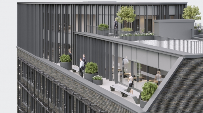 Sludinājumi. Biroja telpas Miera un Brīvības ielas krustojumā  jaunajā projektā, Miera ielā 1  Telpas būs Cena: 4226 EUR/mēn Foto #6