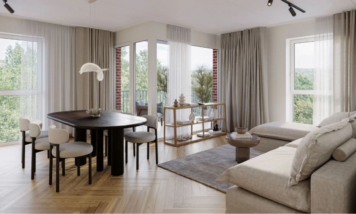 Sludinājumi. Mūsdienīgs un līdz detaļām pārdomāts 2-istabu dzīvoklis Vītolu ielā 2  vieta kur daba un ērtības Cena: 144900 EUR Foto #2