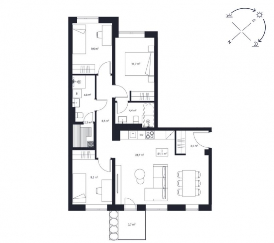 Sludinājumi. Miera iela 75 atrodas vienā no Rīgas mājīgākajiem rajoniem, piedāvājot labāko no abām pasaulēm: Cena: 265900 EUR Foto #2