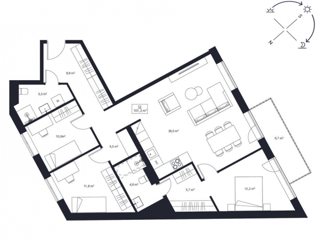 Sludinājumi. Miera iela 75 atrodas vienā no Rīgas mājīgākajiem rajoniem, piedāvājot labāko no abām pasaulēm: Cena: 346900 EUR Foto #2