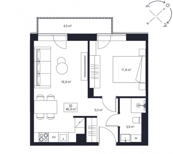 Sludinājumi. Miera iela 75 atrodas vienā no Rīgas mājīgākajiem rajoniem, piedāvājot labāko no abām pasaulēm: Cena: 158900 EUR Foto #2
