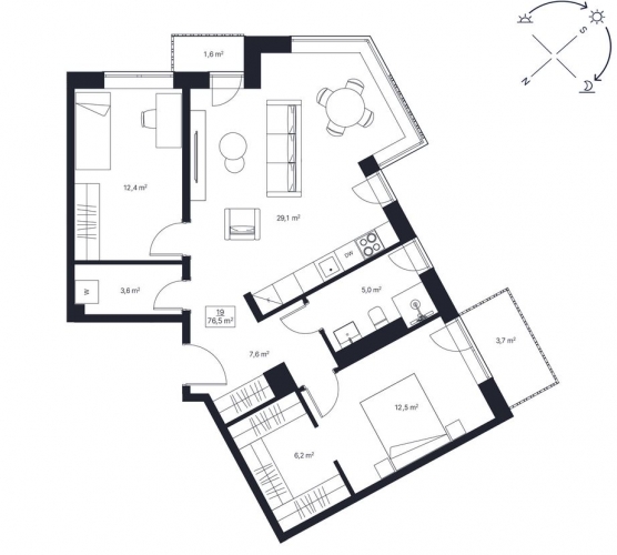 Sludinājumi. Miera iela 75 atrodas vienā no Rīgas mājīgākajiem rajoniem, piedāvājot labāko no abām pasaulēm: Cena: 294900 EUR Foto #2