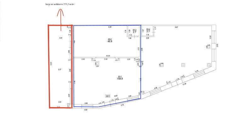Объявление. Просторные отапливаемые складские помещения с подъёмными воротами в Тихом центре  Предлагаем в Цена: 1514 EUR/мес. Foto #7