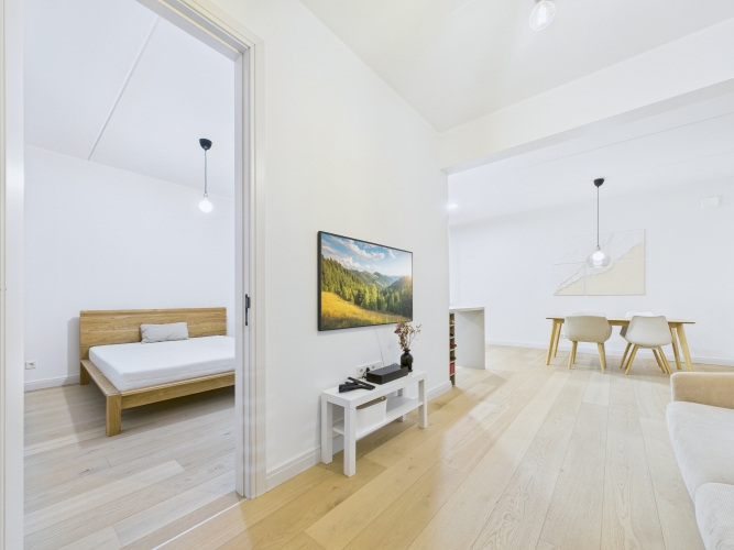 Sludinājumi. Gaumīgs 3 istabu dzīvoklis jaunajā projektā Mežaparka Villages.  Piedāvājumā gaišs un funkcionāli Cena: 185000 EUR Foto #2