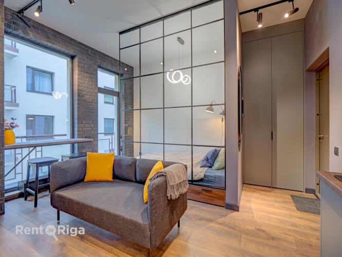 Sludinājumi. Studio tipa dzīvoklis ar dizainu, kas pārdomāts līdz pēdējai detaļai un komfortu, kas sajūtams Cena: 105000 EUR Foto #1