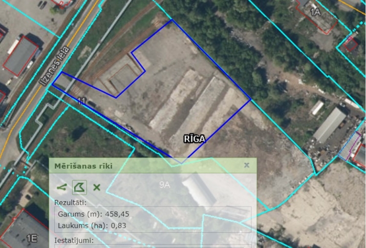 Sludinājumi. Nomai tiek piedāvāts zemes gabals Ilzenes ielā.  + Vilciena pievads; + rampa un panduss vilcienu Cena: 4800 EUR/mēn Foto #7
