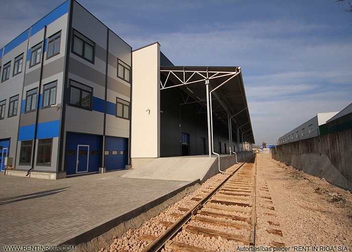 Sludinājumi. Jauna noliktava ar dzelzceļa pievadu. Rampas no 2 pusēm:(auto rampa + dzelzceļa rampa).   Gāzes Cena: 9072 EUR/mēn Foto #7