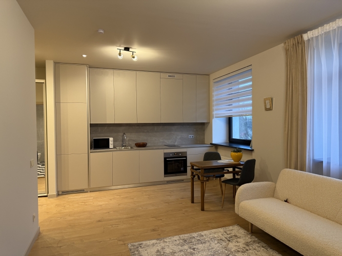 Sludinājumi. Izīrē pilnībā renovētu 2 istabu dzīvokli!  Ēka ir tikusi pilnībā renovēta- jauns jumts, fasāde, Cena: 690 EUR/mēn Foto #3