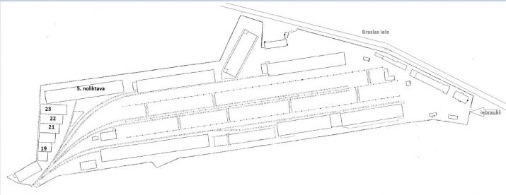 Sludinājumi. Noliktava Nr.20 industriālā teritorijā Braslas ielā 24.  Metāla angārs ar vienu lielu telpu 32 x 18 Cena: 852 EUR/mēn Foto #8