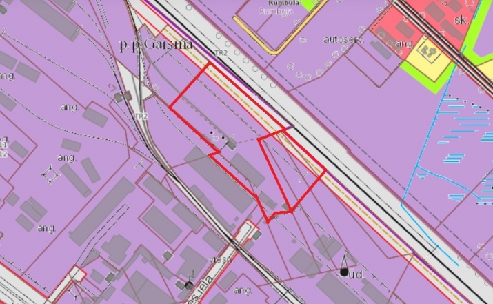 Sludinājumi. Asfaltēta teritorija ar 3 sliežu ievadiem un palīgceltnēm.  Bijusī ogļu bāze. Teritorijā ienāk 3 Cena: 1.35e+06 EUR Foto #6