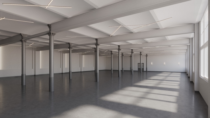 Объявление. Сдаётся трёхэтажное здание в развивающемся районе VEF!  Преимущества здания: +В арендную плату Цена: 12816 EUR/мес. Foto #1