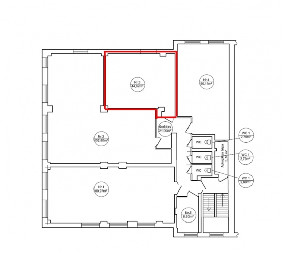 Sludinājumi. Gaišs birojs kvalitatīvi renovētā ēkā.  Taisnstūra formas birojs. Pie telpu ieejas durvīm ir Cena: 200 EUR/mēn Foto #7