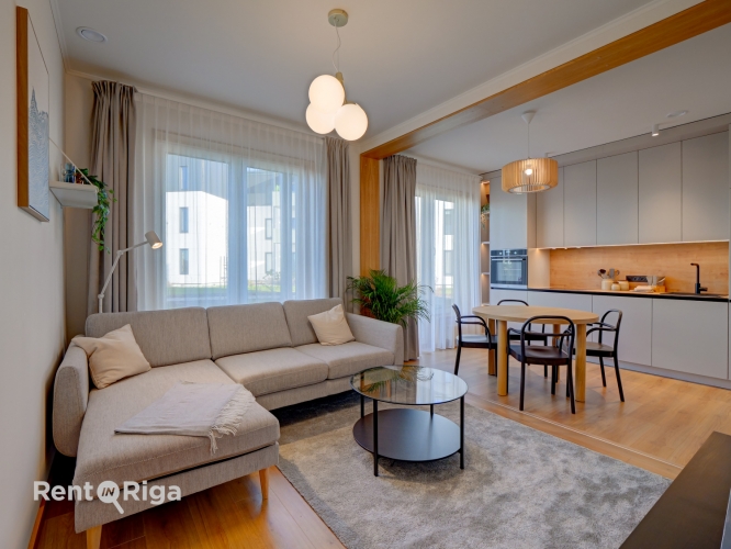 Sludinājumi. Iegādei pieejams 3 istabu dzīvoklis jaunajā kompleksā \'Saliena\', Turaidas ielā 3.  Dzīvoklis Cena: 177000 EUR Foto #1