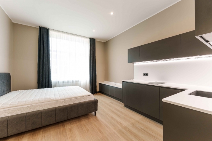 Sludinājumi. Piedāvājumā stilīgs un mājīgs 1-istabas dzīvoklis Rīgas centrā, kas apvieno elegantu dizainu ar Cena: 75000 EUR Foto #7