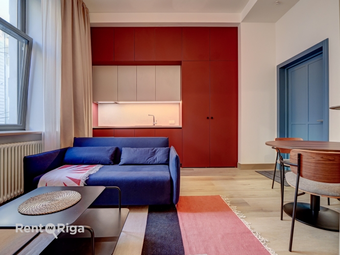 Объявление. Stilīgs un moderns dzīvoklis Rīgas centrā.  Piedāvājumā ir elegants, dzīvoklis ar unikālu dizainu, Цена: 800 EUR/мес. Foto #1