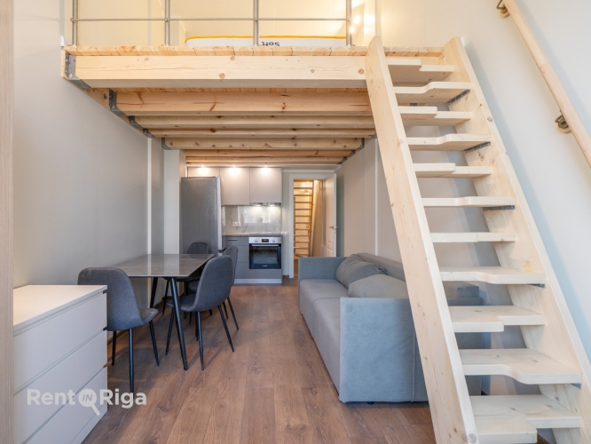 Sludinājumi. Pieejams unikāls lofta tipa dzīvoklis jaunajā projektā Katolu ielā 11  ar augstvērtīgu remontu, Cena: 850 EUR/mēn Foto #4